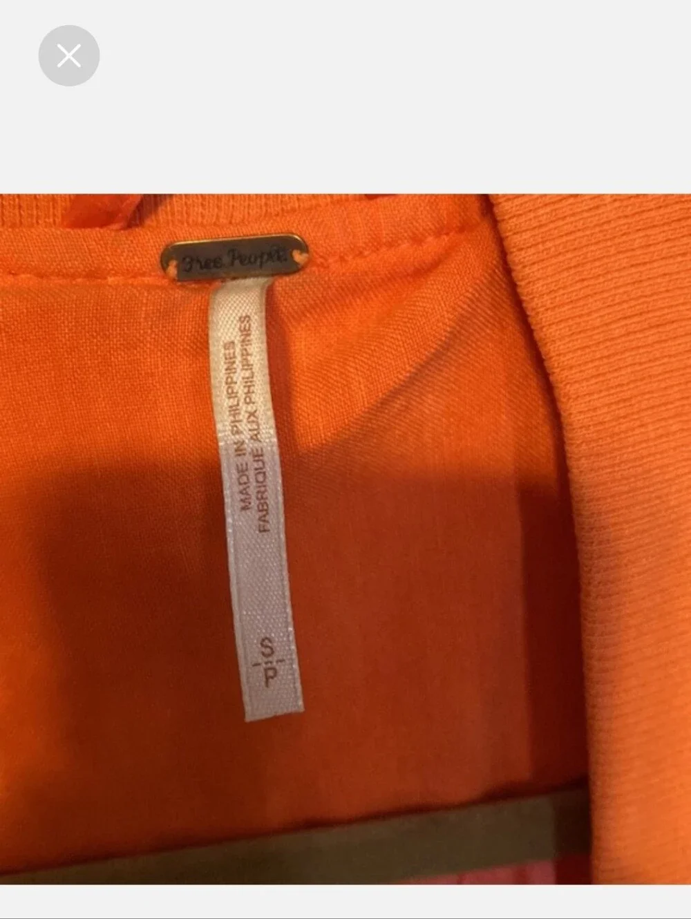 Free People Orange Ruched-Sleeve Bomber Jacket